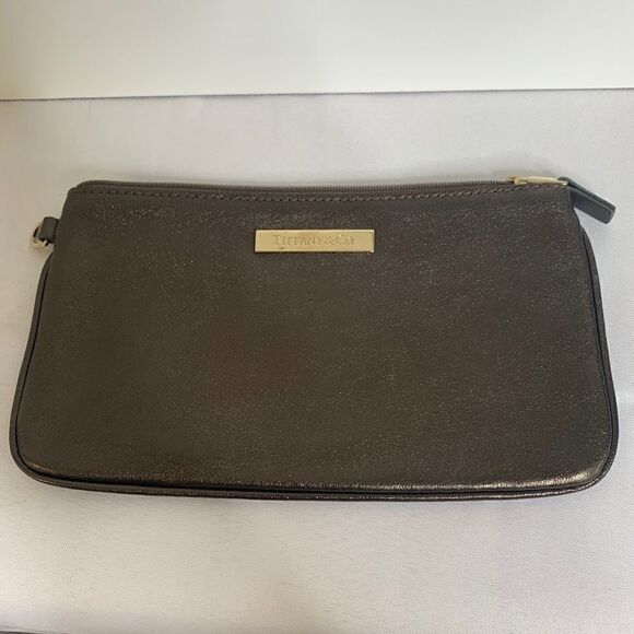 Tiffany & Co. Bronze Leather Pouch/Clutch - Picture 2 of 15
